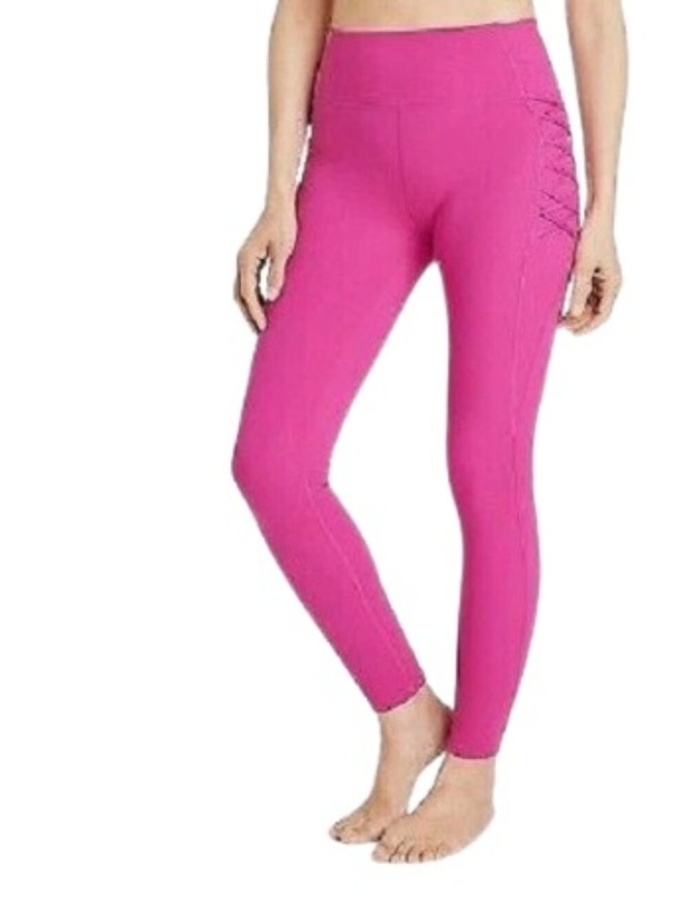 All In Motion Womens Corded Brush Sculpt High Rise Legging Berry Purple XXL New
